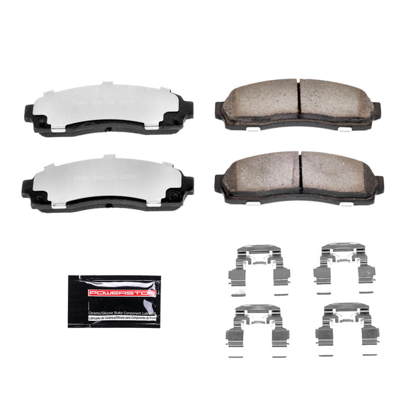 PowerStop Z36 Truck And Tow Carbon-Fiber Ceramic Brake Pads With Hardware