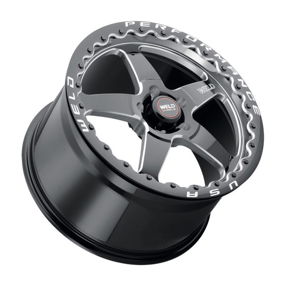 18x10 WELD Performance Ventura Beadlock Black Milled 5x115 ET30 Wheel Rim