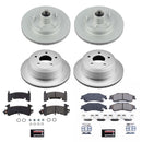 PowerStop Genuine Geomet Coated Rotor and Low-Dust Ceramic Brake Pad Kit