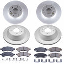 PowerStop Genuine Geomet Coated Rotor and Low-Dust Ceramic Brake Pad Kit