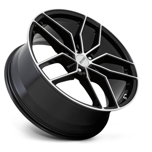 19X8 Petrol P5C Gloss Black W/ Machined Face 5X120 ET35 wheel/rim