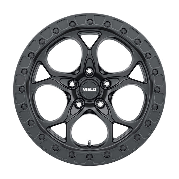 17x9 WELD Off-Road Ledge Satin Black / Satin Black 5x127 5x5 ET0 Wheel Rim