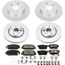 PowerStop Genuine Geomet Coated Rotor and Low-Dust Ceramic Brake Pad Kit