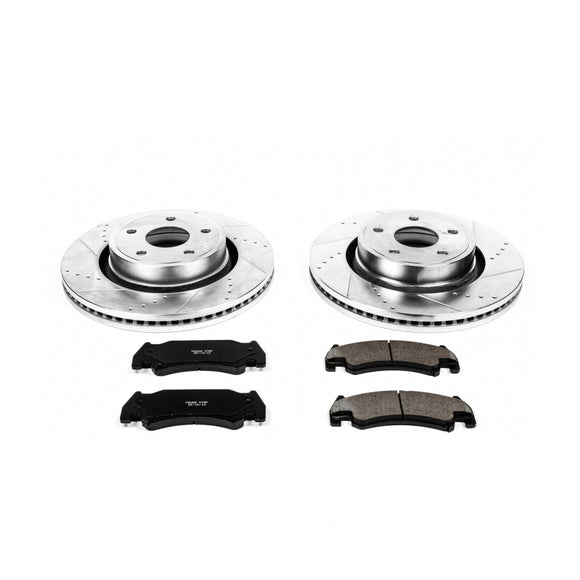 PowerStop Z23 Daily Driver Carbon-Fiber Ceramic Brake Pad and Drilled & Slotted