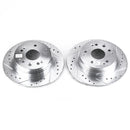 PowerStop Evolution Drilled Slotted Rotors Pair Rear For Acura CL