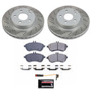 PowerStop Semi-Coated Rotor and Low-Dust Ceramic Brake Pad Kit