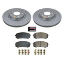 PowerStop Genuine Geomet Coated Rotor and Low-Dust Ceramic Brake Pad Kit