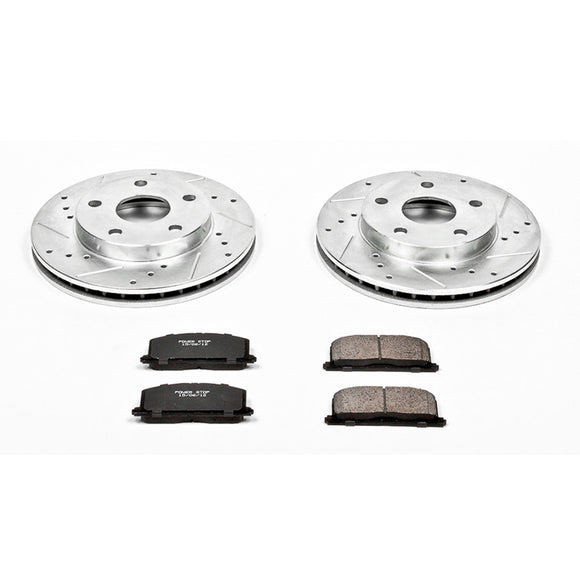 PowerStop Z23 Daily Driver Carbon-Fiber Ceramic Brake Pad and Drilled & Slotted