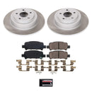 PowerStop Semi-Coated Rotor and Low-Dust Ceramic Brake Pad Kit