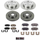 PowerStop OE Stock Replacement Low-Dust Ceramic Brake Pad and Rotor Kit