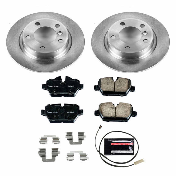 PowerStop OE Stock Replacement Low-Dust Ceramic Brake Pad and Rotor Kit