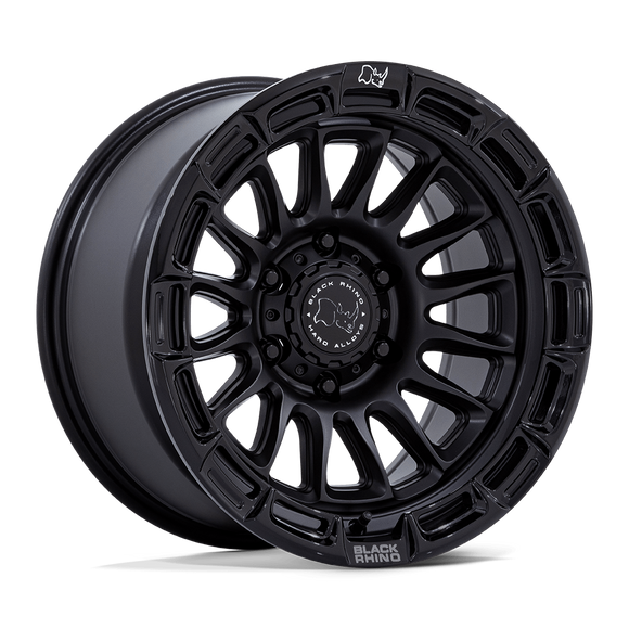 17x8.5 Black Rhino BR025 Rival Matte Black W/ Gloss Black Lip 6x139.7 ET10 Wheel