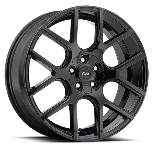 17x7.5 Voxx Lago Gloss Black 5x108/114.3 ET40 wheel/rim