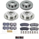 PowerStop OE Stock Replacement Low-Dust Ceramic Brake Pad and Rotor Kit