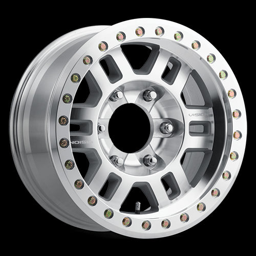 17x9.5 Vision 398BL Manx Machined 5x5.5 (5x139.7) ET-44 wheel/rim