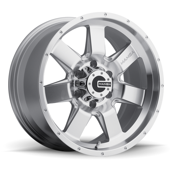 17x9 Mamba M14 Wheel/Rim 6x139.7 17x9 6-139.7 17-9 Silver ET-12