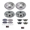 PowerStop OE Stock Replacement Low-Dust Ceramic Brake Pad and Rotor Kit