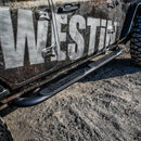 Westin Platinum 4 Oval Nerf Step Bars Powder Coated Black Steel 21-4065