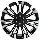 24" Replica CV43 fits Chevrolet Silverado 1500 24x10 Black Machined
