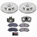 PowerStop OE Stock Replacement Low-Dust Ceramic Brake Pad, Rotor and Caliper Kit