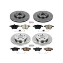PowerStop OE Stock Replacement Low-Dust Ceramic Brake Pad and Rotor Kit