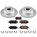 PowerStop Genuine Geomet Coated Rotor and Low-Dust Ceramic Brake Pad Kit