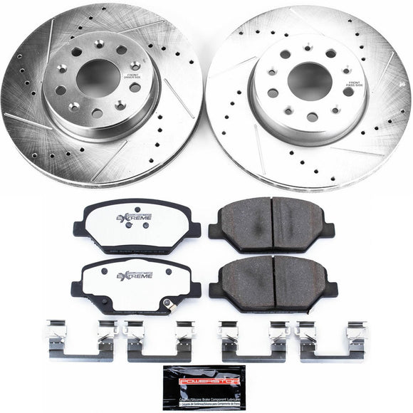 PowerStop Z26 Street Performance Ceramic Brake Pad and Drilled & Slotted Rotor K