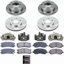 PowerStop OE Stock Replacement Low-Dust Ceramic Brake Pad, Rotor and Caliper Kit