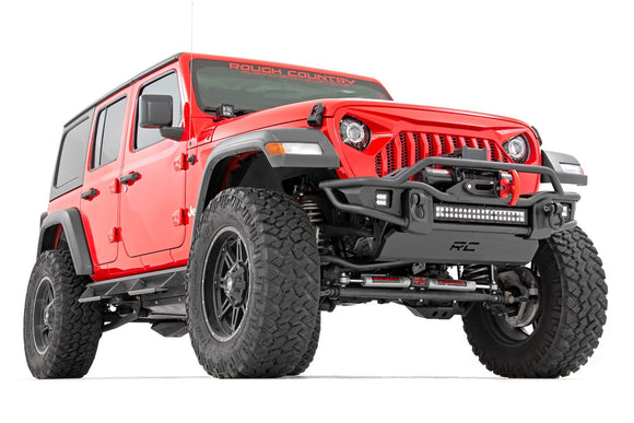 Rough Country Front Winch Bumper Tubular For For Jeep Gladiator Wrangler