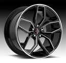 20x10 Foose Outcast Black Wheel/Rim 5X120 5-120  20-10-4