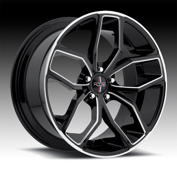 20x10 Foose Outcast Black Wheel/Rim 5X120 5-120  20-10