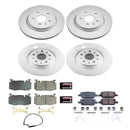 PowerStop Genuine Geomet Coated Rotor and Low-Dust Ceramic Brake Pad Kit