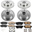 PowerStop OE Stock Replacement Low-Dust Ceramic Brake Pad and Rotor Kit