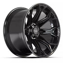 4Play Gen3 4P83 22x12 Black Wheel 6x139.7 ET-44 CB106.1