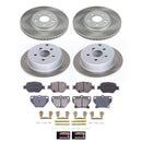 PowerStop Semi-Coated Rotor and Low-Dust Ceramic Brake Pad Kit
