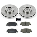 PowerStop OE Stock Replacement Low-Dust Ceramic Brake Pad and Rotor Kit
