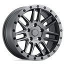 18x8 Black Rhino Arches Matte Brushed Gunmetal Black Bolts 5x127 ET30.00 Wheel