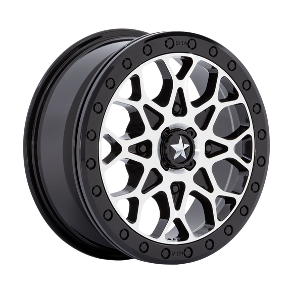 15X6 Msa Offroad Wheels M48 Portal Beadlock Black 4X110 ET38 Wheel Rim
