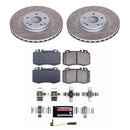 PowerStop Semi-Coated Rotor and Low-Dust Ceramic Brake Pad Kit