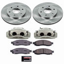 PowerStop OE Stock Replacement Low-Dust Ceramic Brake Pad, Rotor and Caliper Kit