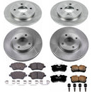 PowerStop OE Stock Replacement Low-Dust Ceramic Brake Pad and Rotor Kit