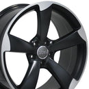 19" Replica Wheel AU29 Fits Audi S4 Rim 19x8.5 Machined Wheel