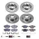 PowerStop OE Stock Replacement Low-Dust Ceramic Brake Pad and Rotor Kit
