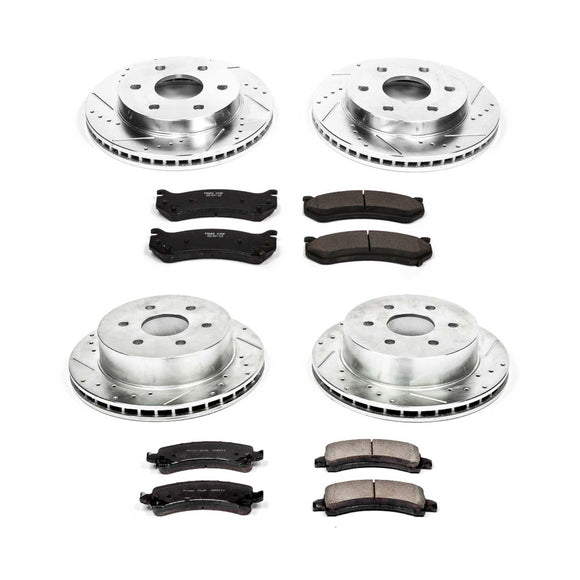 PowerStop Z23 Daily Driver Carbon-Fiber Ceramic Brake Pad and Drilled & Slotted