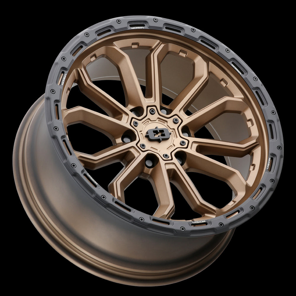 18x9 Vision 405 Korupt Satin Bronze 6x139.7 6x5.5 ET-12 Wheel Rim - 0