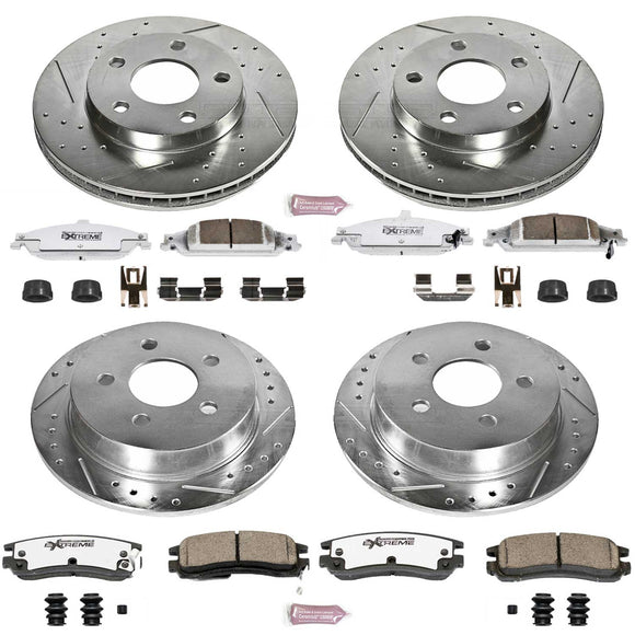 PowerStop Z26 Street Performance Ceramic Brake Pad and Drilled & Slotted Rotor K