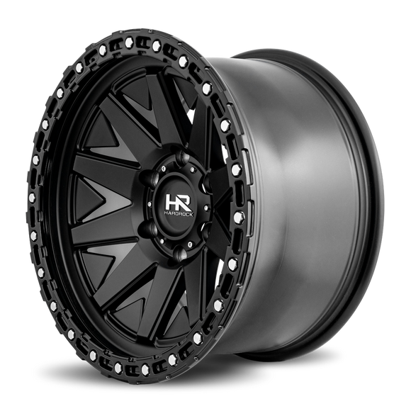 17x9 Hardrock H106 Matte Black 5x127 ET-12 wheel/rim