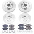 PowerStop Genuine Geomet Coated Rotor and Low-Dust Ceramic Brake Pad Kit