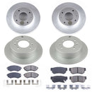 PowerStop Genuine Geomet Coated Rotor and Low-Dust Ceramic Brake Pad Kit