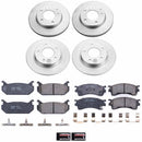 PowerStop Genuine Geomet Coated Rotor and Low-Dust Ceramic Brake Pad Kit